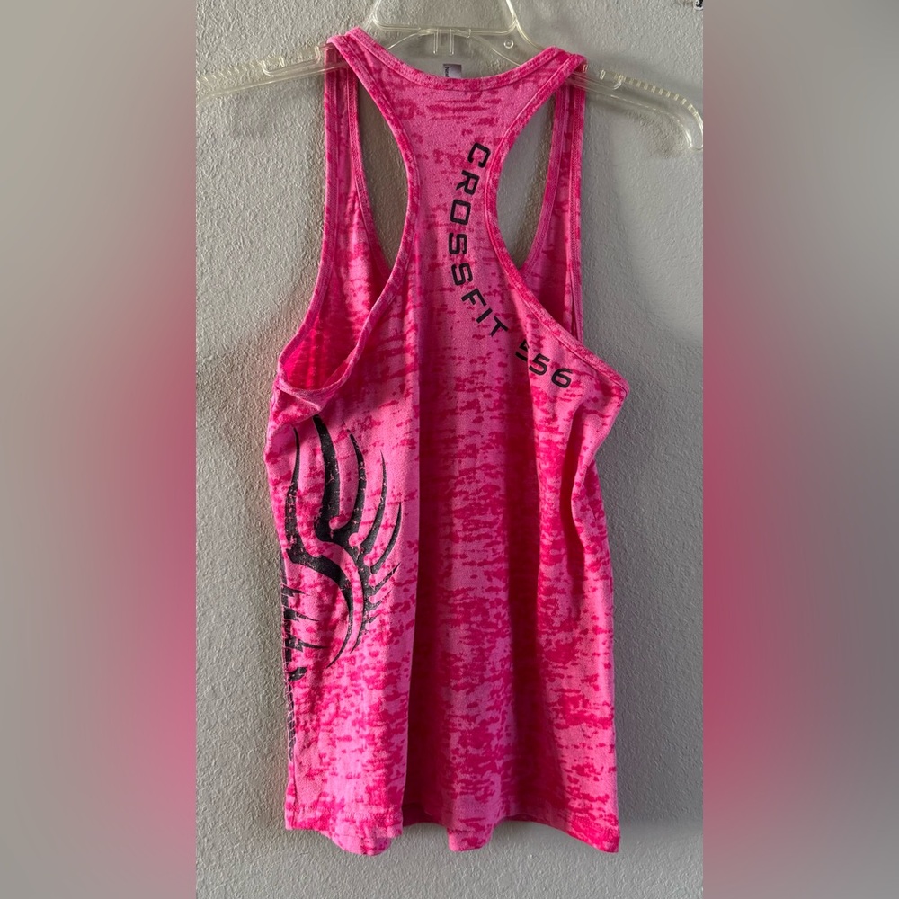Next Level Apparel Ladies Hot Pink Racerback Tank Top Size Medium Athletic Shirt - Picture 2 of 7
